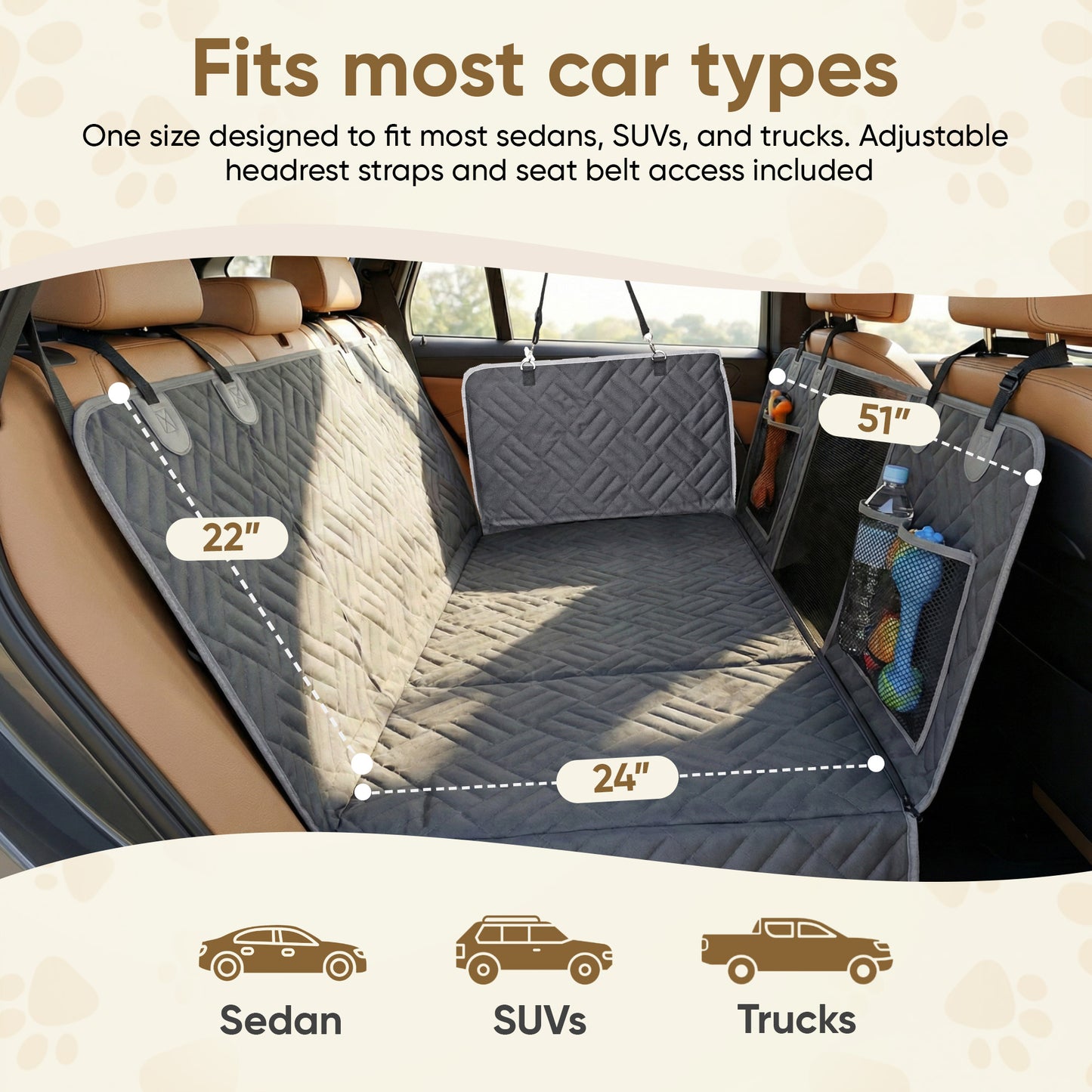 Zupetto Back Seat Extender for Dogs