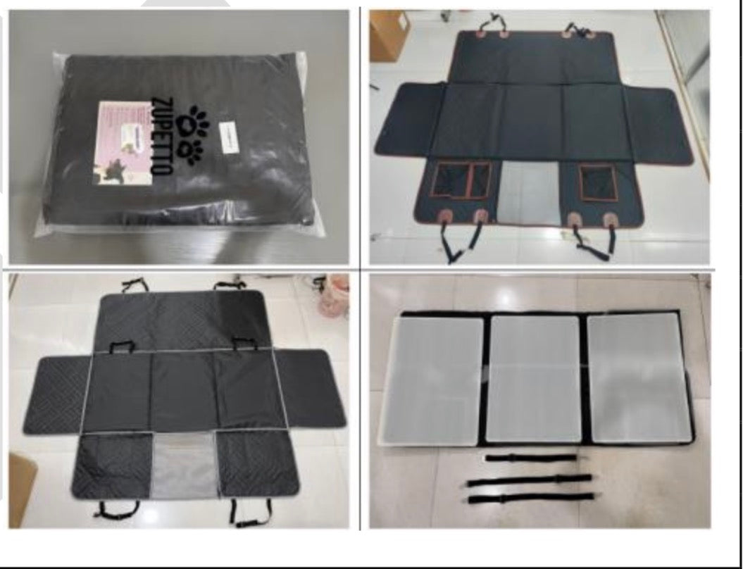 Zupetto quality inspection: retail packaging, both colour options and the rigid hard-bottom panels